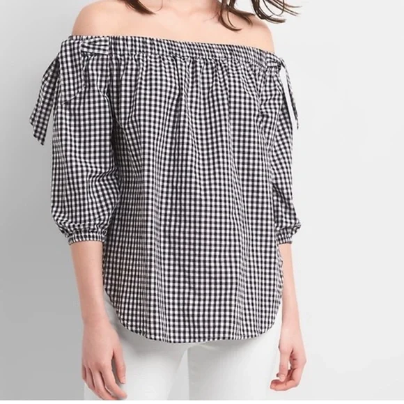 GAP Black and White Checkered Top - Picture 11 of 11